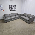 NEW Top Grain Leather Sofa and Loveseat Couch Set (FREE CURBSIDE DELIV