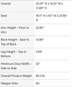 Alissa 74.01 Rolled Arm Sofa