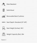 Alissa 74.01 Rolled Arm Sofa