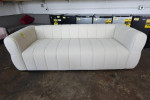 US Pride Furniture Tufted Velvet Modern Sofa Couch w/ Low Back, Ivory
