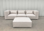 Modern contemporary light coffee Modular sectional sofa set - brand new
