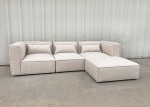 Modern contemporary light coffee Modular sectional sofa set - brand new