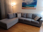 Large L-shaped sectional sofa with chaise