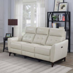NEW TIMMONS LEATHER RECLINING COUCH SOFA AND LOVESEAT.