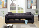 Microfiber Sofa Futon w/Storage