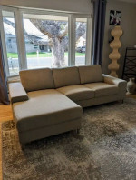 🚚 FREE DELIVERY ! Gorgeous Grey Scandinavian Design Sectional Sofa