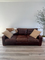 Restoration Hardware RH Maxwell Leather Sofa