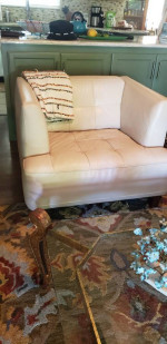 100% Italian Leather Sofa & Chair