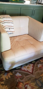 100% Italian Leather Sofa & Chair