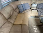Leather Sectional Sofa w/ Recliners