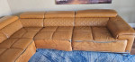 Orange Leather sofa for sale