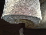 Chenille Sofa Cream/Taupe Couch