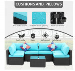 brand new in box 7 Pcs Outdoor Patio Furniture Sofa Set