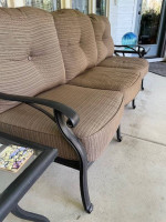 Outdoor High-back Sofa with Cushionss