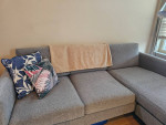 Perfect condition appx 1 year old apt2b sectional sofa