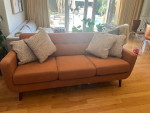 80" Sofa w/ matching storage ottoman