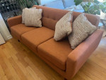 80" Sofa w/ matching storage ottoman