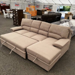 Display Sale, In Stock! Sleeper Sofa w/ Storage Chaise "Alcester"