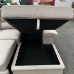 Display Sale, In Stock! Sleeper Sofa w/ Storage Chaise "Alcester"