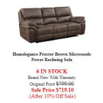 SPECTACULAR SAVINGS - 10 TRENDY RECLINING SOFA STYLES - STARTING AT