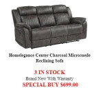 SENSATIONAL SAVINGS - 10 NEW RECLINING SOFA STYLES - STARTING AT