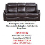 10 NEW RECLINING SOFA - EXCITING NEW STYLES - STARTING AT