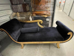 Cleopatra neoclassical chaise sofa (blue) (orig. $3250), asking $700