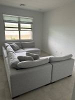 Grey Modular Sectional Couch Sofa Rh Cloud Dupe