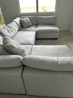 Grey Modular Sectional Couch Sofa Rh Cloud Dupe