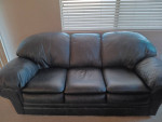 LEATHER SOFA AND LOVE SEAT