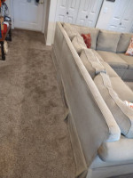 Down filled sectional sofa with connecting love seat