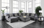 In Stock! Large Grey Plush Sofa - Concord Collection