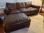 96" Original Lancaster sofa, chair, and ottomans