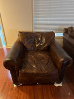 96" Original Lancaster sofa, chair, and ottomans