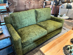 Taylor King Green Fabric Sofa
