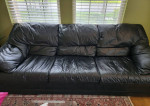 Leather sofa set