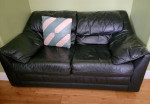 Leather sofa set