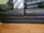 Leather sofa set