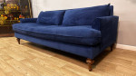 Navy Blue Velvet Sofa *Delivery*