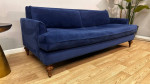 Navy Blue Velvet Sofa *Delivery*