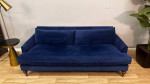 Navy Blue Velvet Sofa *Delivery*