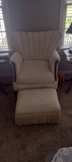 Antique Sofa with Chair and Ottoman