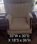 Antique Sofa with Chair and Ottoman