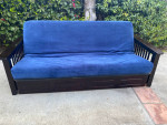 Deluxe Queen Futon Sofa Bed with Storage Drawers