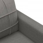 vidaXL 3-Seater Sofa Dark Gray 70.9" Fabric