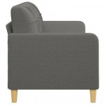 vidaXL 3-Seater Sofa Dark Gray 70.9" Fabric