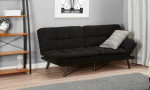 Memory Foam Sofa Futon Black*