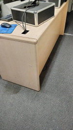 Sofa bed, Office desk 4 chairs 1 rolling chair/futon