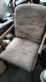 Sofa bed, Office desk 4 chairs 1 rolling chair/futon