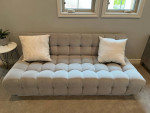 Modshop Tufted Grey Velvet Sofa Sectional